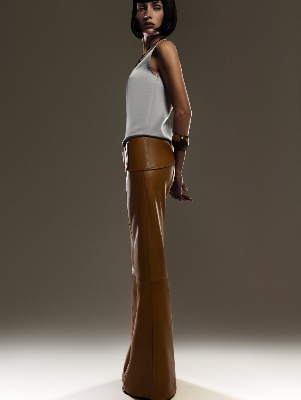 Low Rise Belted Pants