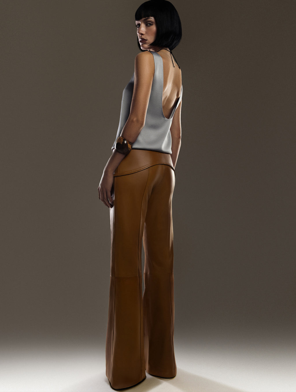 Low Rise Belted Pants