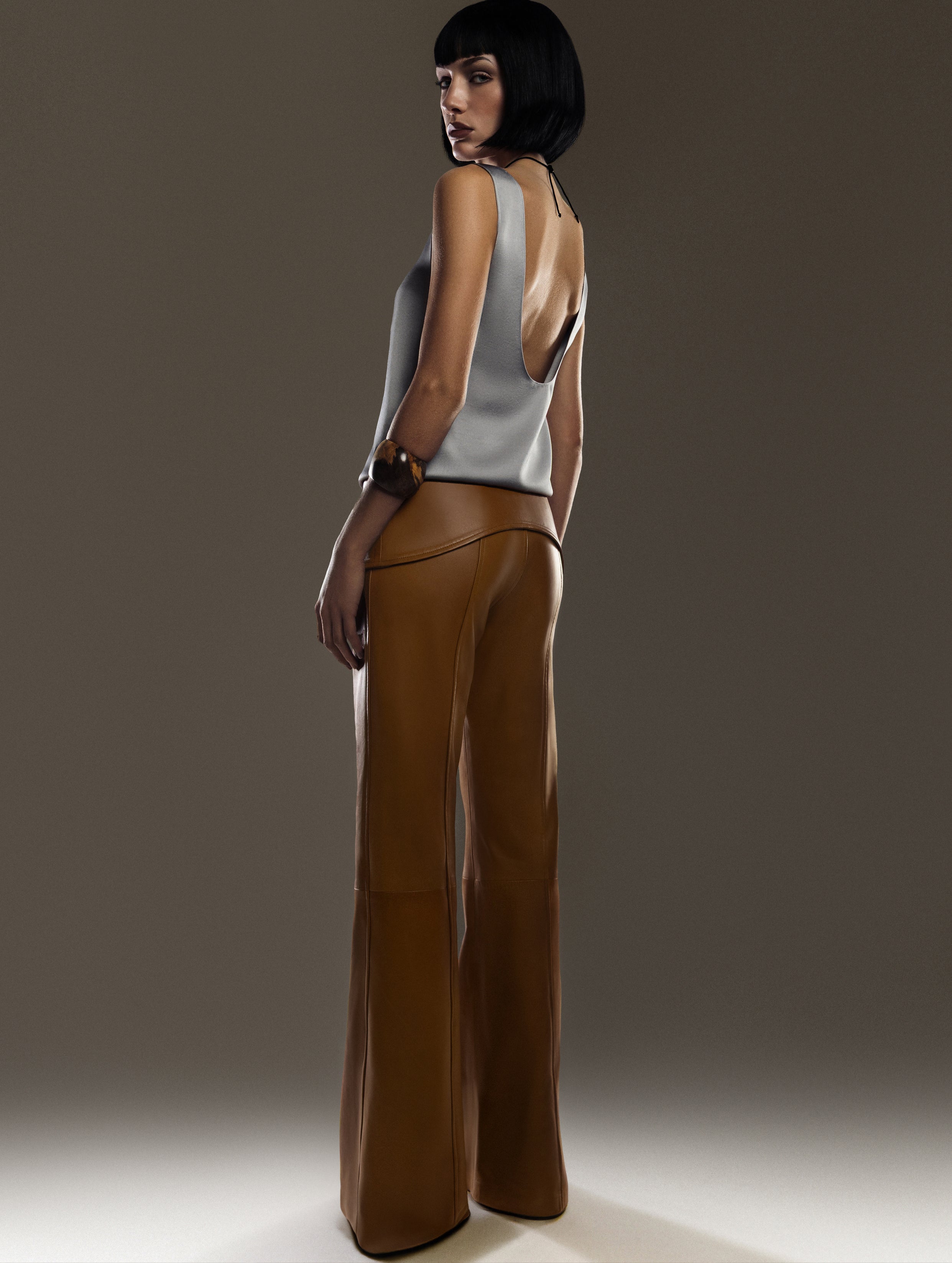Low Rise Belted Pants