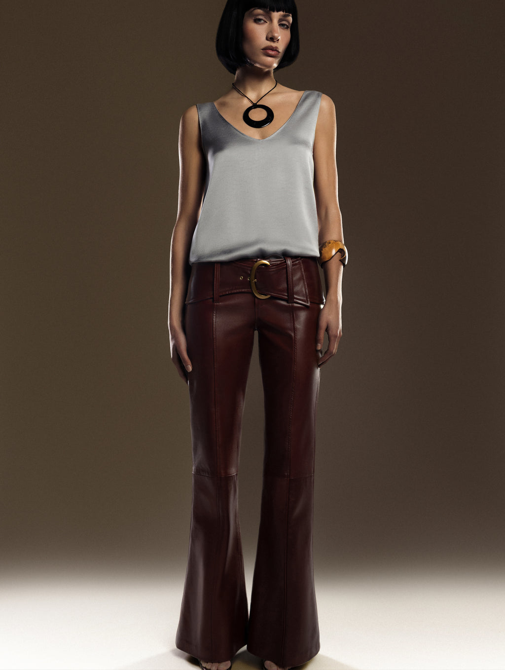 Low Rise Belted Pants