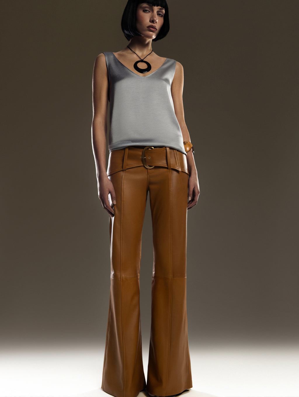 Low Rise Belted Pants
